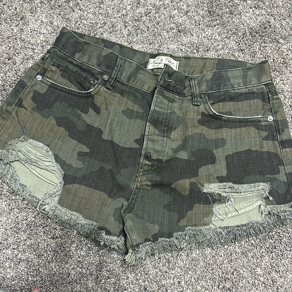 We The Free Camo Shorts